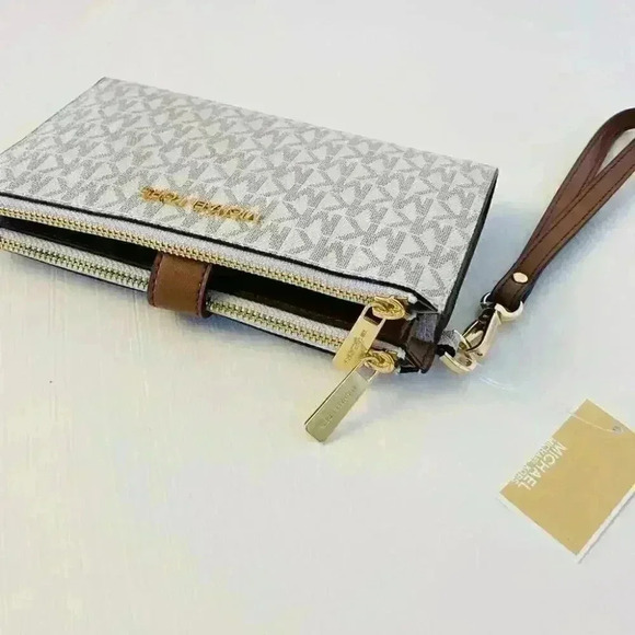 Michael Kors Double Zip Wallet With Wristlet vanilla - Picture 5 of 5